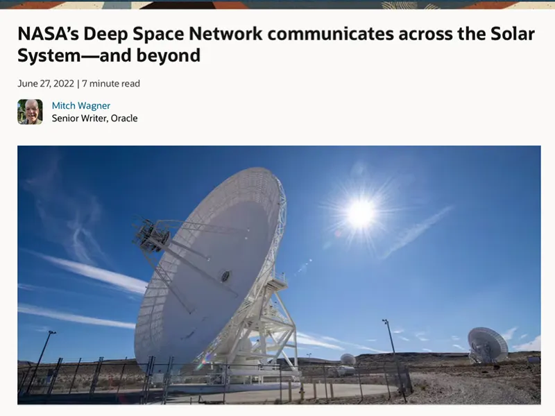Oracle Private Cloud Appliance — infrastructure behind NASA's Deep Space Network