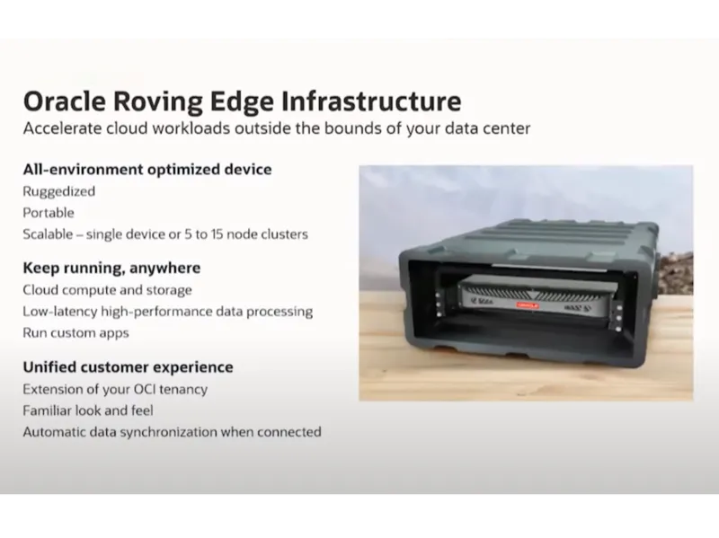 Oracle Roving Edge Device — ruggedized edge computing infrastructure